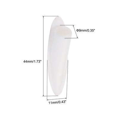 Harfington 9mm Plastic Pocket Hole Plugs for Jig Working Tool,Grey White 100PCS