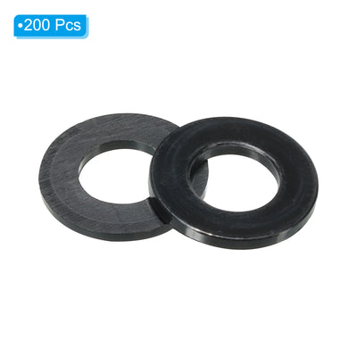 Harfington M12 Nylon Flat Washer, 200pcs 12mm ID 24mm OD 2mm Thick Sealing Spacer Gasket