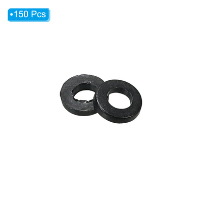 Harfington M2.5 Nylon Flat Washer, 150pcs 2.5mm ID 5mm OD 1mm Thick Sealing Spacer Gasket