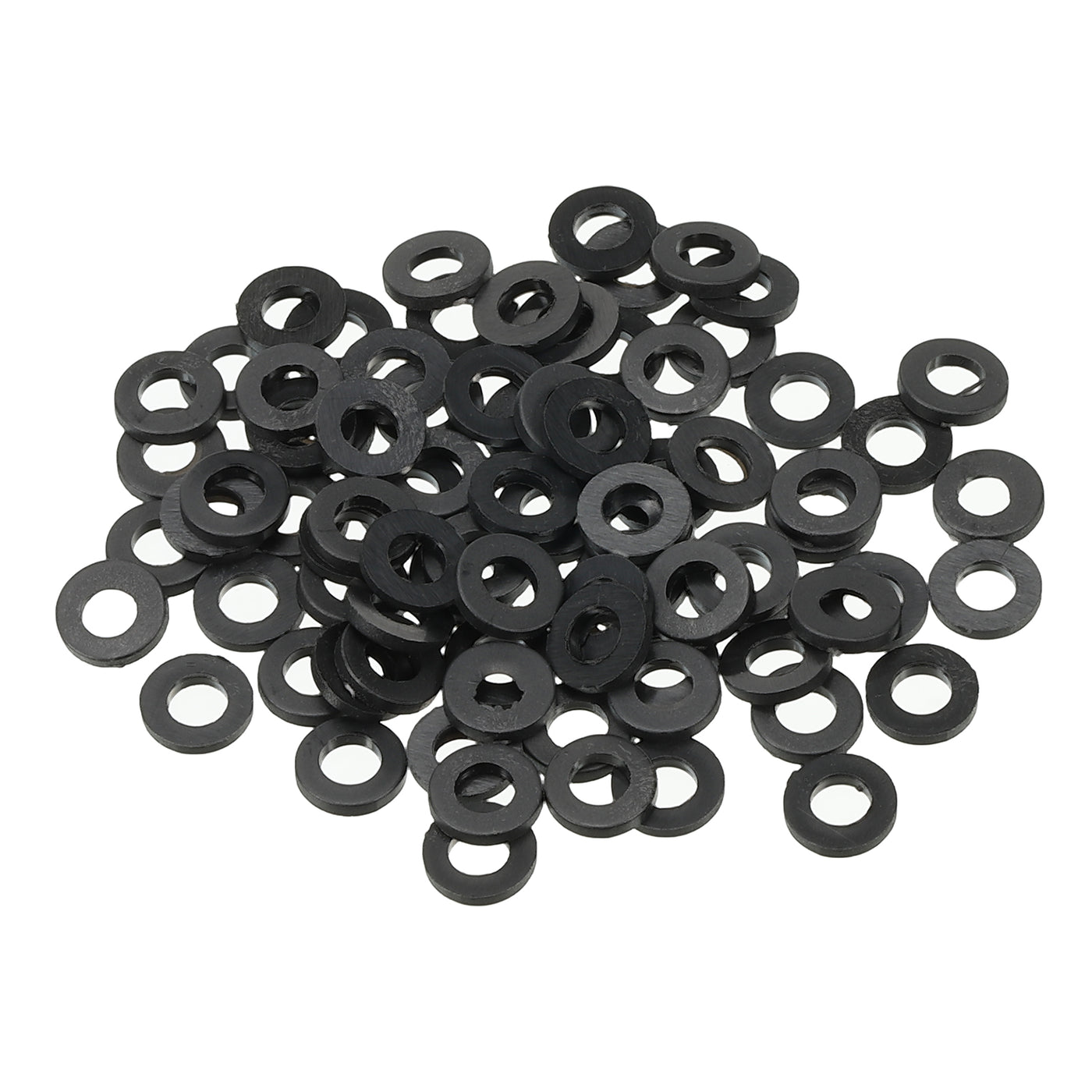 Harfington M3 Nylon Flat Washer, 80pcs 3mm ID 6mm OD 1mm Thick Sealing Spacer Gasket