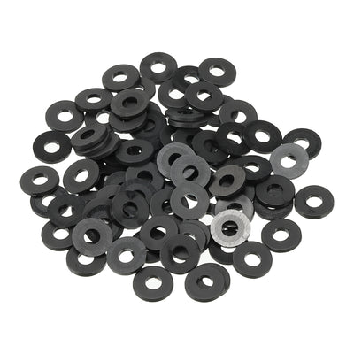 Harfington M3 Nylon Flat Washer, 150pcs 3mm ID 8mm OD 1mm Thick Sealing Spacer Gasket