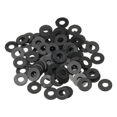 Harfington M4 Nylon Flat Washer, 150pcs 4mm ID 10mm OD 1mm Thick Sealing Spacer Gasket