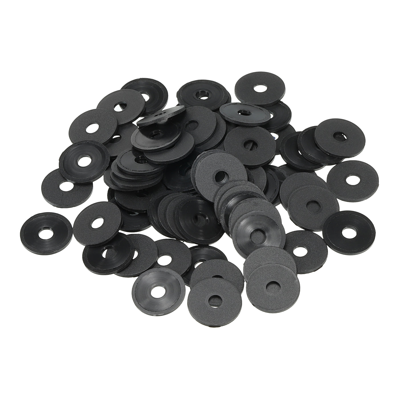 Harfington M4 Nylon Flat Washer, 100pcs 4mm ID 15mm OD 1mm Thick Sealing Spacer Gasket