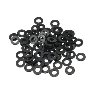 Harfington M4 Nylon Flat Washer, 150pcs 4mm ID 8mm OD 1mm Thick Sealing Spacer Gasket