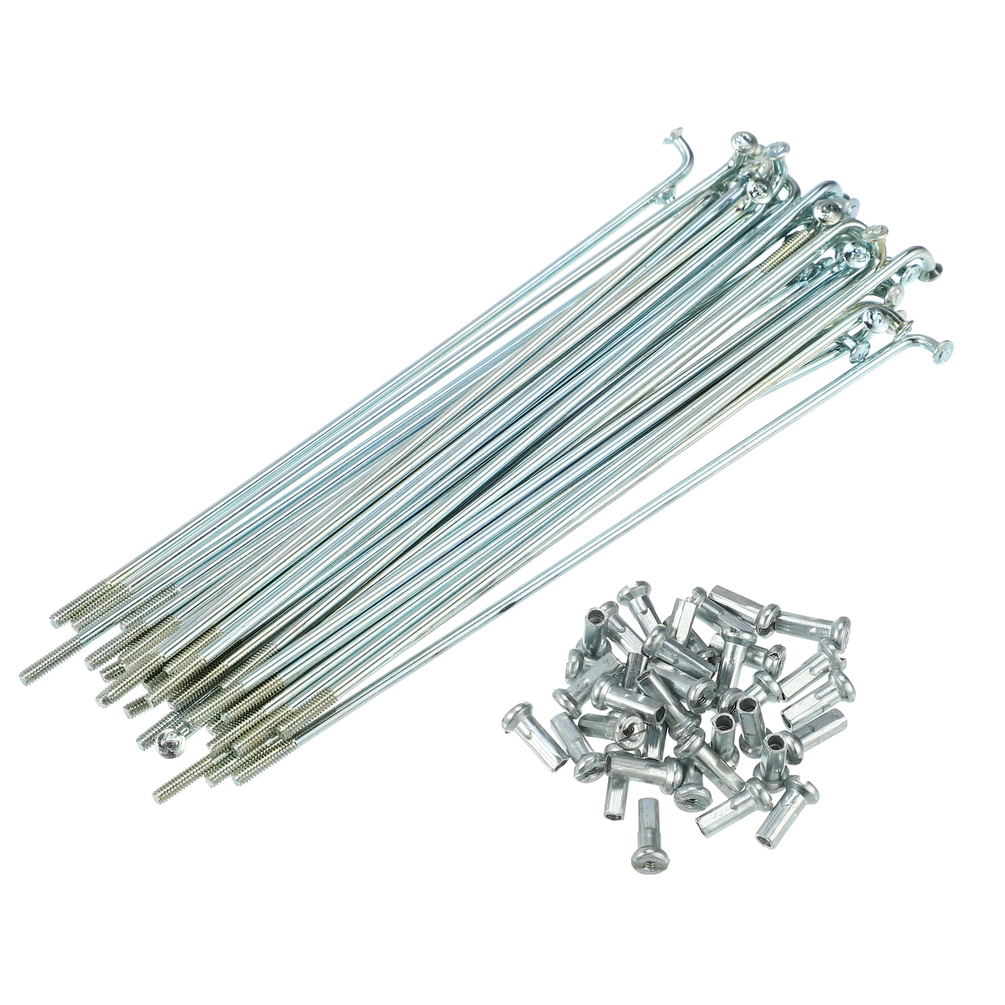 72 Stück 14G Fahrradspeichen Mit Nippeln – 2 Mm Durchmesser, 12 Mm Nippel, Aus Stahl Für Mountainbike & Citybike