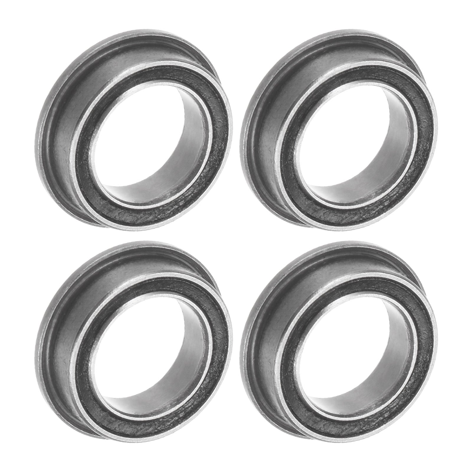Roulements à Billes MR128-2RS 8x12x3,5 Mm - 10 Pièces, Double Scellé, Acier Chromé