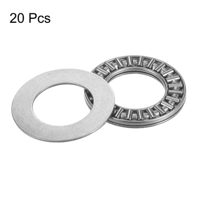 Harfington Uxcell AXK2035 Thrust Needle Roller Bearings 20x35x2mm with AS2035 Washers 20pcs