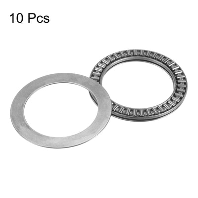 Harfington Uxcell AXK5070 Thrust Needle Roller Bearings 50x70x3mm with AS5070 Washers 10pcs