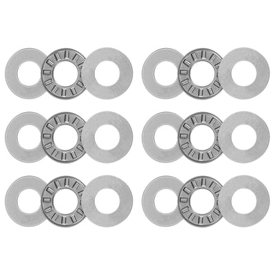 Harfington Uxcell NTA613 Thrust Needle Roller Bearings 3/8"x13/16"x5/64" with Washers 6pcs