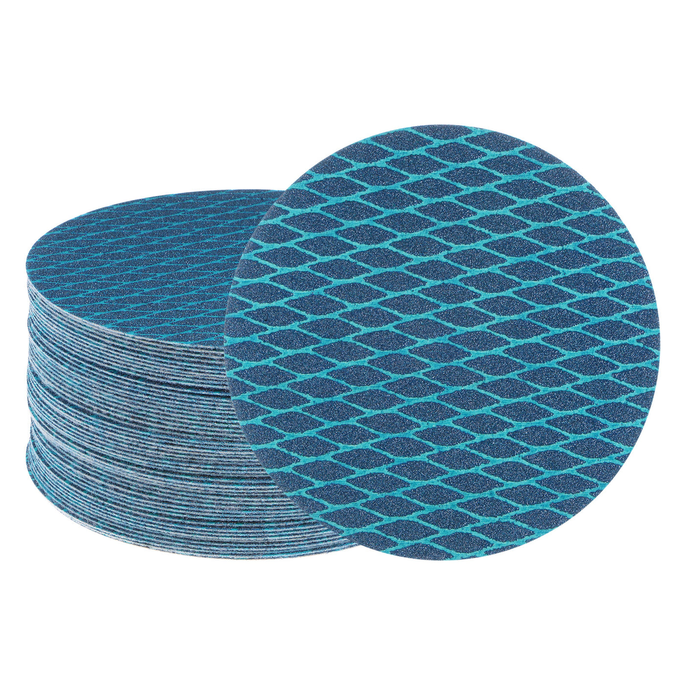 Harfington 50pcs Diamond Shape Sanding Discs 5 Inch 100 Grit Hook & Loop Rhomb Sandpaper