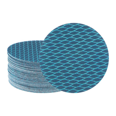 Harfington 50pcs Diamond Shape Sanding Discs 5 Inch 180 Grit Hook & Loop Rhomb Sandpaper