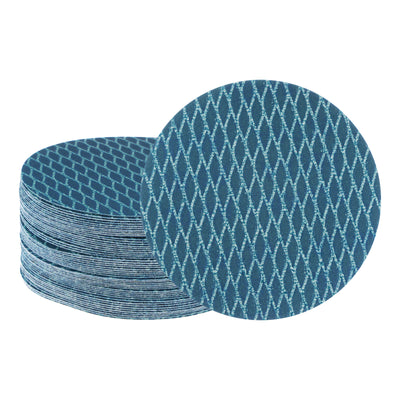 Harfington 50pcs Diamond Shape Sanding Discs 5 Inch 320 Grit Hook & Loop Rhomb Sandpaper