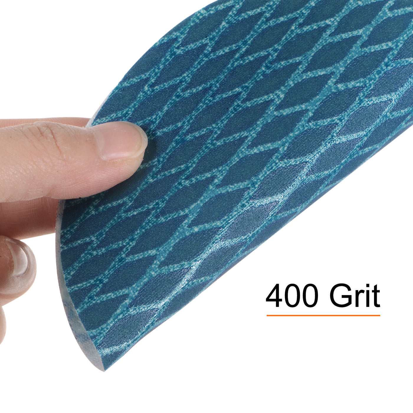 Harfington 50pcs Diamond Shape Sanding Discs 6 Inch 400 Grit Hook & Loop Rhomb Sandpaper