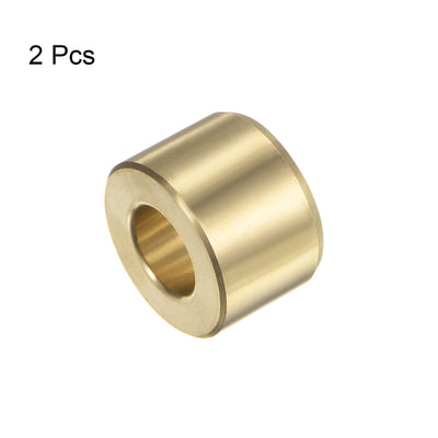 Harfington 2pcs Sleeve Bearings 1/2"x1"x11/16" Wrapped Oilless Bushings Brass Alloy