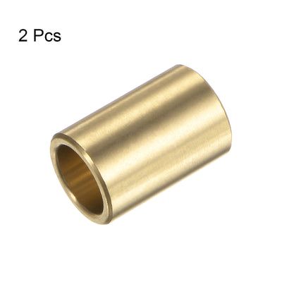 Harfington 2pcs Sleeve Bearings 3/8"x1/2"x3/4" Wrapped Oilless Bushings Brass Alloy