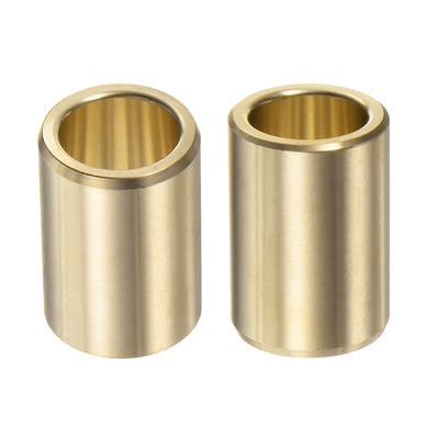 Harfington 2pcs Sleeve Bearings 1/2"x11/16"x1" Wrapped Oilless Bushings Brass Alloy