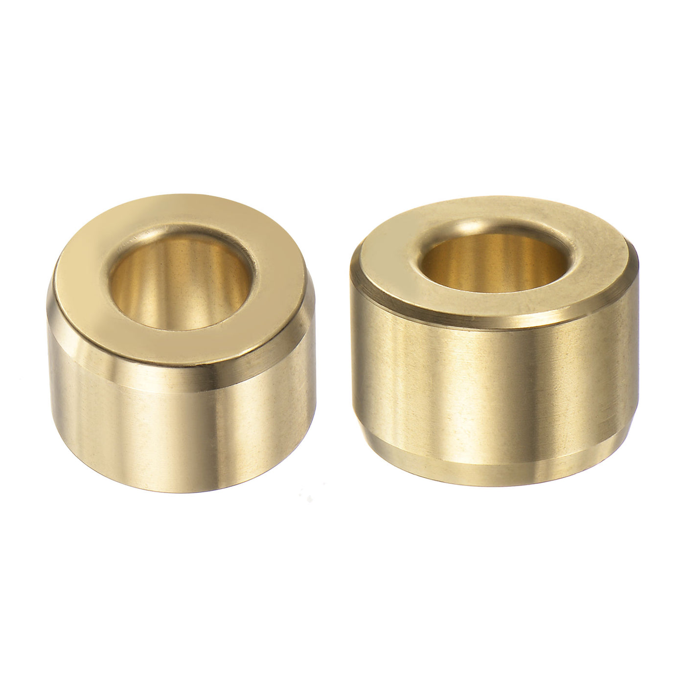 Harfington 2pcs Sleeve Bearings 3/8"x3/4"x1/2" Wrapped Oilless Bushings Brass Alloy