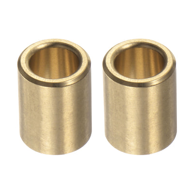 Harfington 2pcs Sleeve Bearings 1/4"x3/8"x1/2" Wrapped Oilless Bushings Brass Alloy