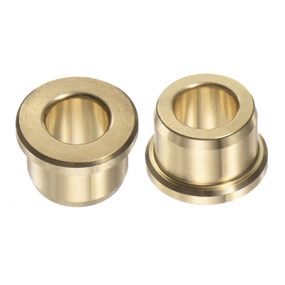 Harfington 2pcs Sleeve Bearings 3/8"x5/8"x1/2" Wrapped Oilless Bushings Brass Alloy