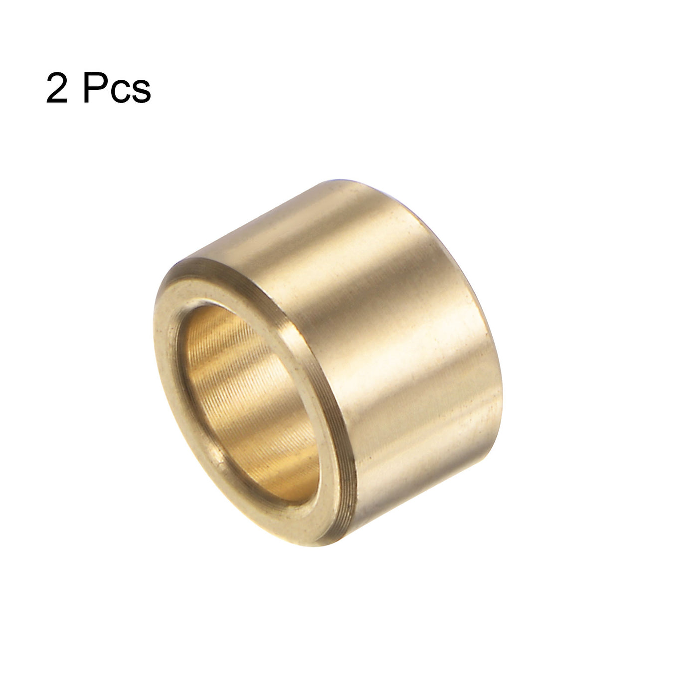 Harfington 2pcs Sleeve Bearings 1/4"x3/8"x1/4" Wrapped Oilless Bushings Brass Alloy