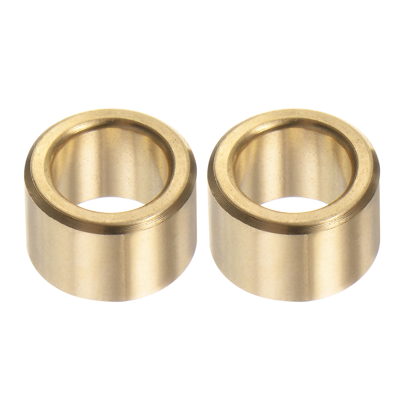 Harfington 2pcs Sleeve Bearings 1/4"x3/8"x1/4" Wrapped Oilless Bushings Brass Alloy