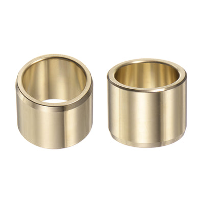 Harfington 2pcs Sleeve Bearings 1"x1-1/4"x1" Wrapped Oilless Bushings Brass Alloy
