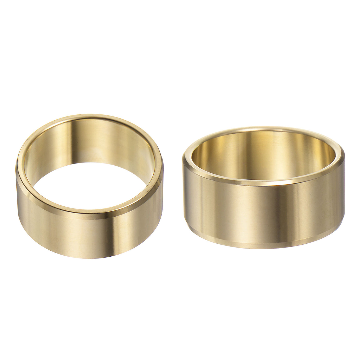 Harfington 2pcs Sleeve Bearings 1-3/4"x2"x7/8" Wrapped Oilless Bushings Brass Alloy