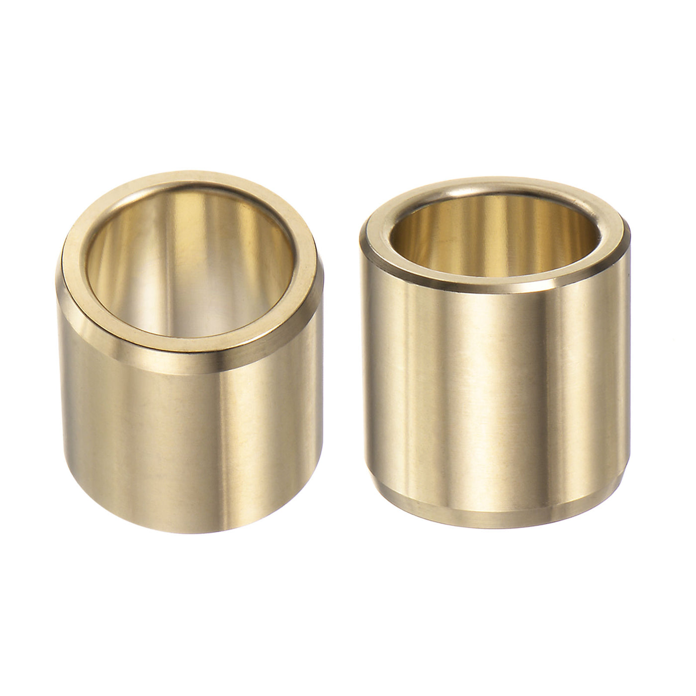 Harfington 2pcs Sleeve Bearings 3/4"x1"x1" Wrapped Oilless Bushings Brass Alloy