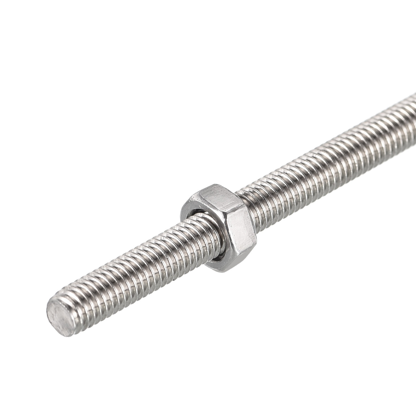 Harfington 24Pack M3 x 250mm Fully Threaded Rod W 24Pack Hex Nuts, 0.5mm Thread Pitch