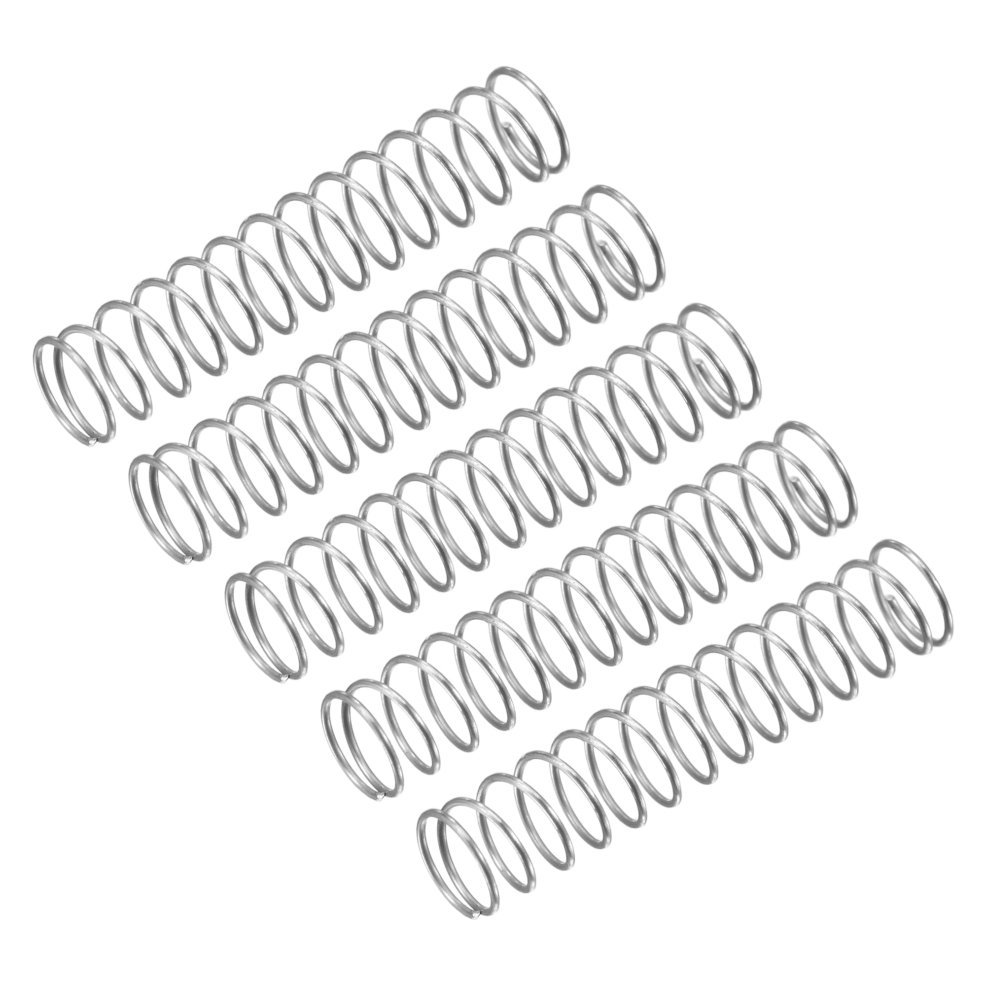 Uxcell Compression Spring, 5Pcs 304 Stainless Steel, 4mm OD, 0.2mm Wire ...