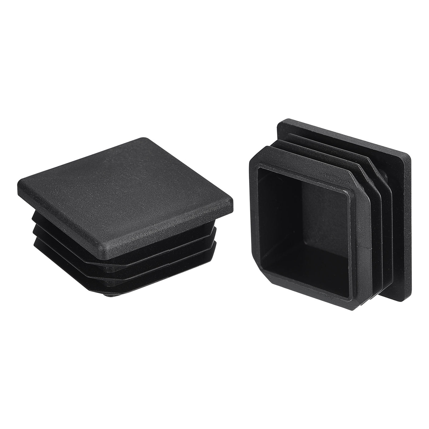 uxcell Uxcell 10Pcs 38mmx38mm(1.5inch) Plastic Tubing Plug Square Post End Caps Black
