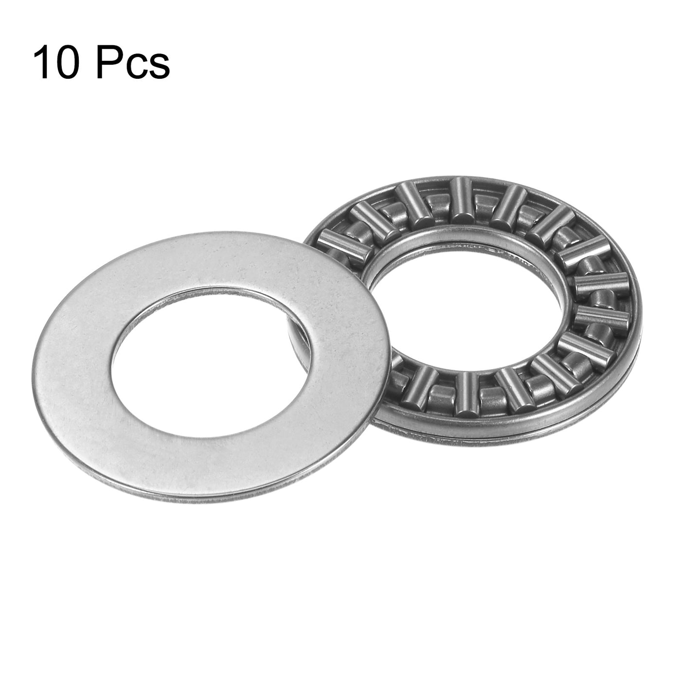 uxcell Uxcell AXK1528 Thrust Needle Roller Bearings 15x28x2mm with AS1528 Washers 10pcs