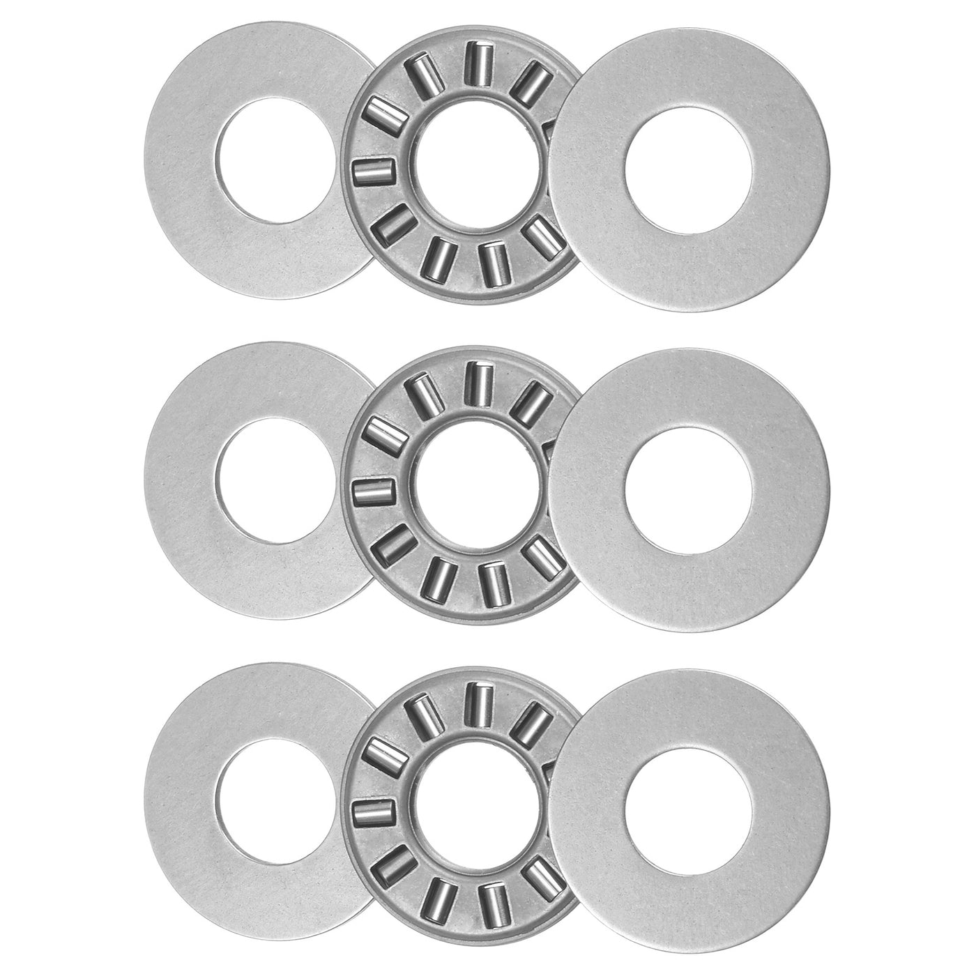 uxcell Uxcell NTA512 Thrust Needle Roller Bearings 5/16"x3/4"x5/64" with TRA512 Washers 3pcs