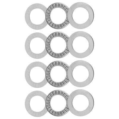 Harfington Uxcell NTA1220 Thrust Needle Roller Bearings 3/4"x1-1/4"x5/64" with Washers 4pcs