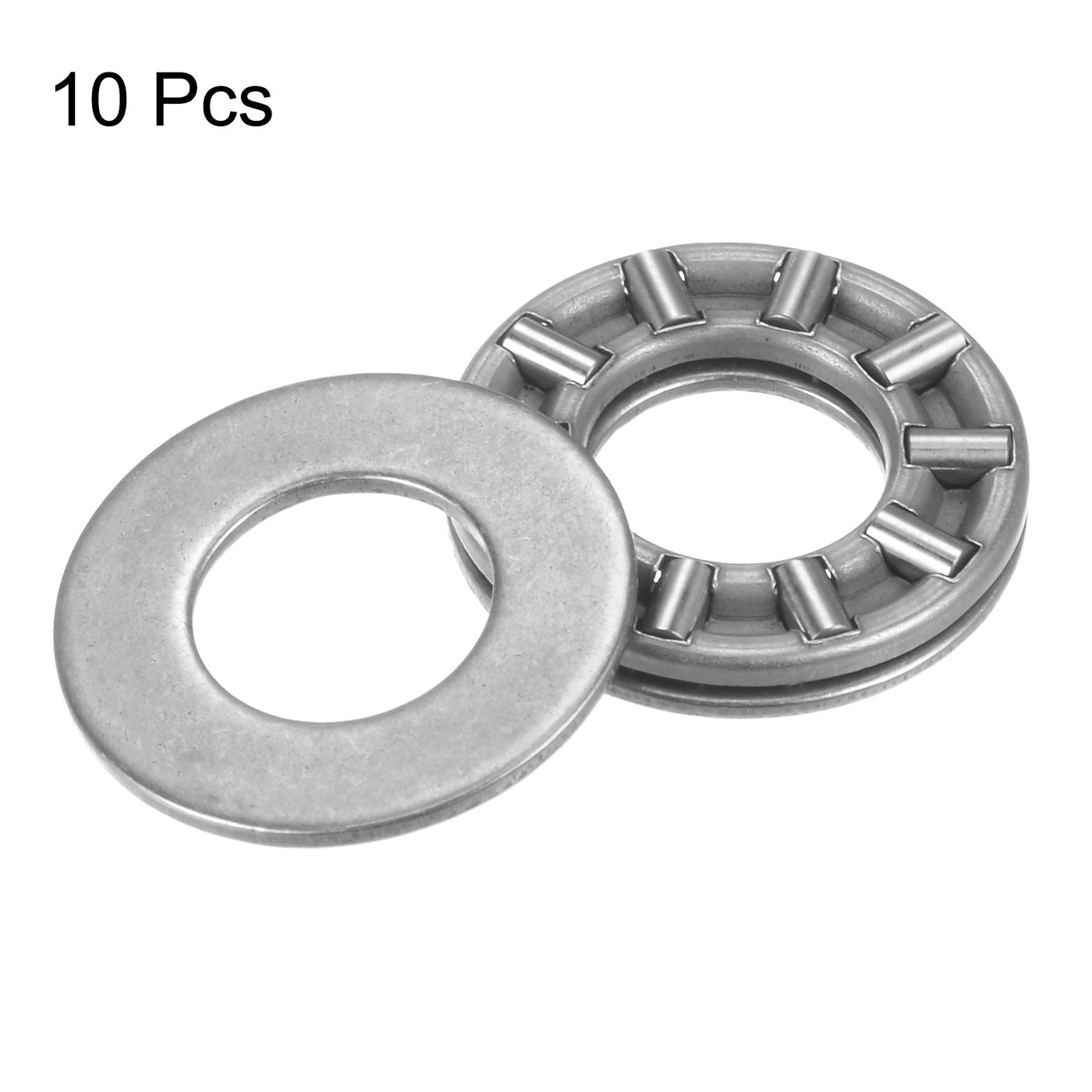 uxcell Uxcell TC613 Thrust Needle Roller Bearings 3/8"x13/16"x5/64" with TRA613 Washers 10pcs