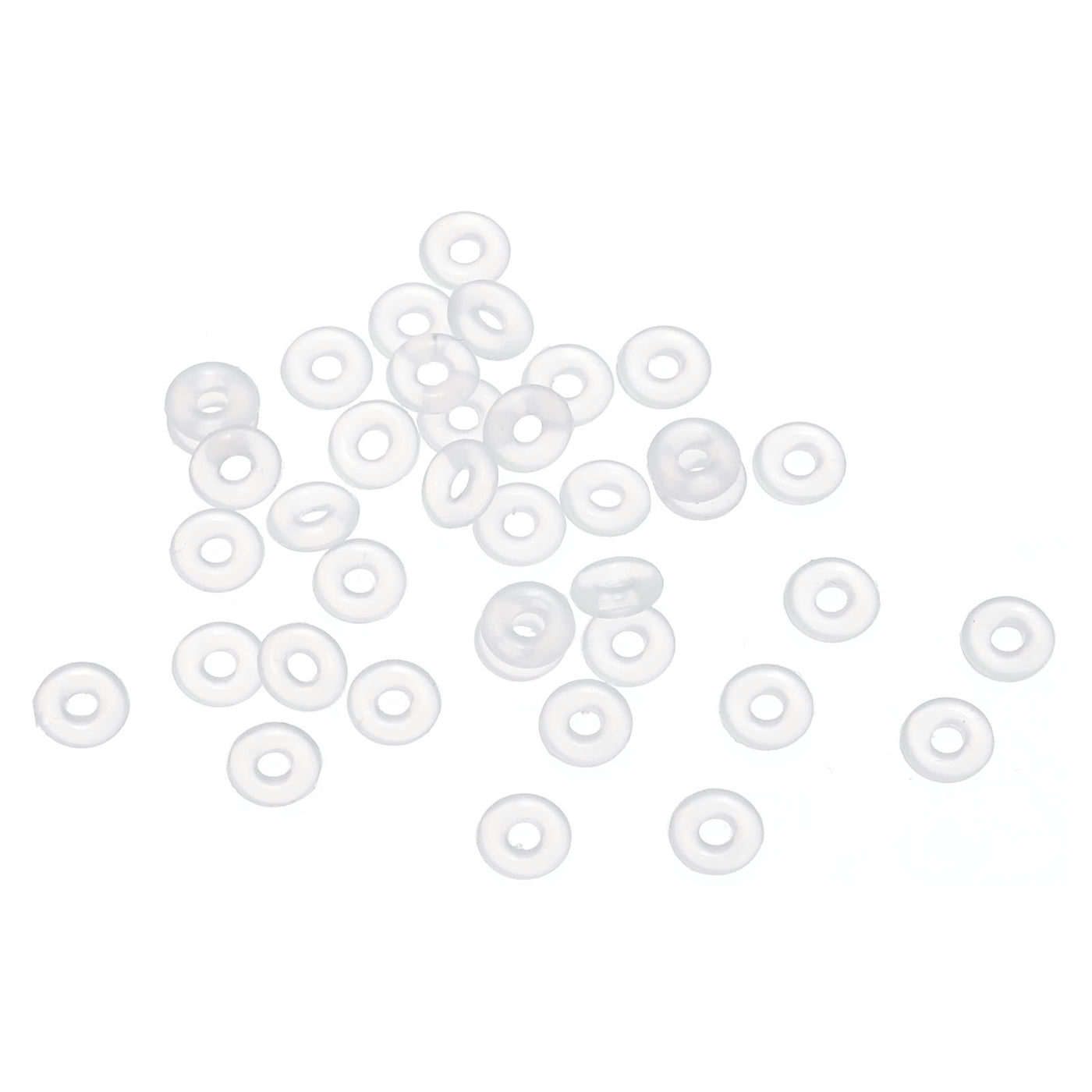 Harfington 4.5mm OD x 1.5mm Width Silicone O-Rings, 40 Pack VMQ Metric Sealing Gaskets for Faucets Piping Repair, White