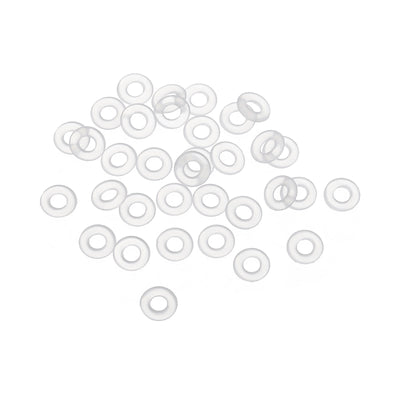 Harfington 5.5mm OD x 1.5mm Width Silicone O-Rings, 40 Pack VMQ Metric Sealing Gaskets for Faucets Piping Repair, White