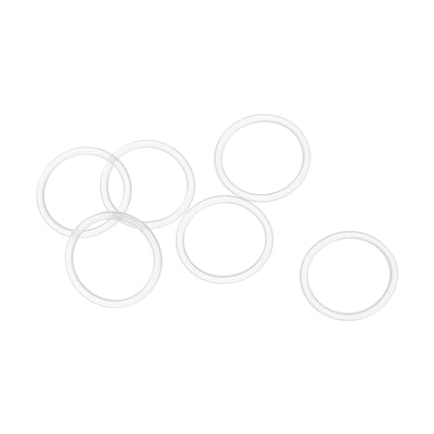 Harfington 18mm OD x 1.5mm Width Silicone O-Rings, 40 Pack VMQ Metric Sealing Gaskets for Faucets Piping Repair, White