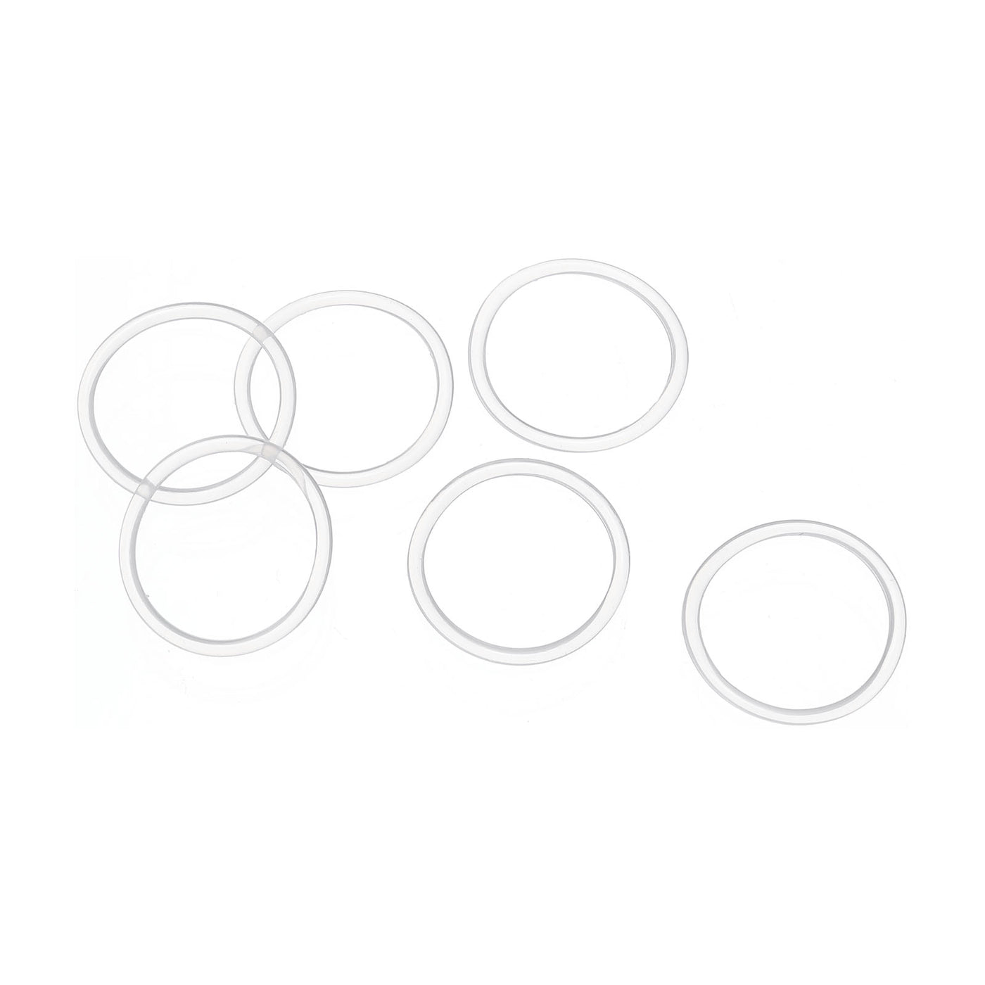 Harfington 20mm OD x 1.5mm Width Silicone O-Rings, 50 Pack VMQ Metric Sealing Gaskets for Faucets Piping Repair, White