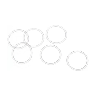 Harfington 20mm OD x 1.5mm Width Silicone O-Rings, 50 Pack VMQ Metric Sealing Gaskets for Faucets Piping Repair, White
