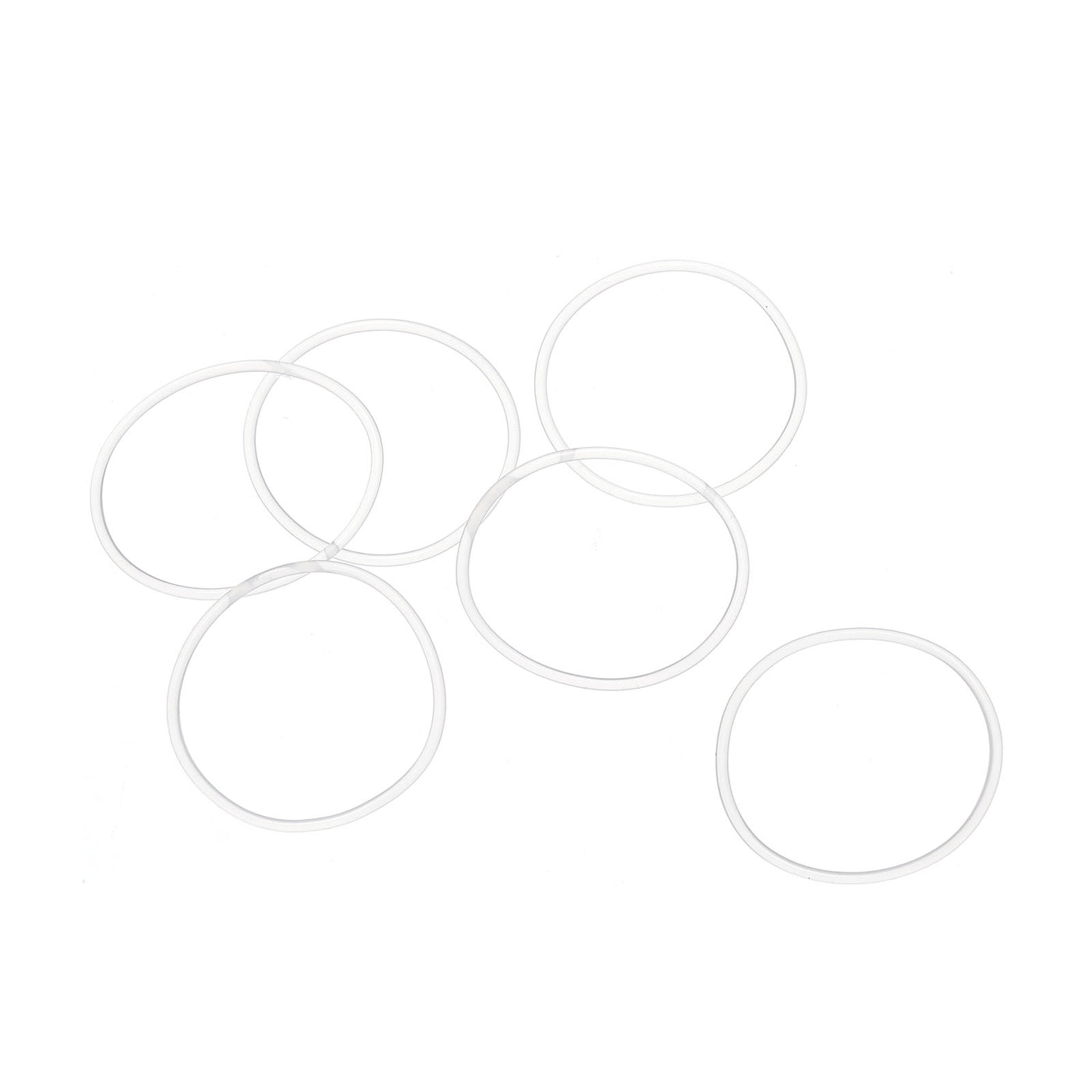 Harfington 32mm OD x 1.5mm Width Silicone O-Rings, 40 Pack VMQ Metric Sealing Gaskets for Faucets Piping Repair, White