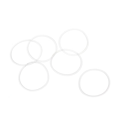 Harfington 32mm OD x 1.5mm Width Silicone O-Rings, 50 Pack VMQ Metric Sealing Gaskets for Faucets Piping Repair, White