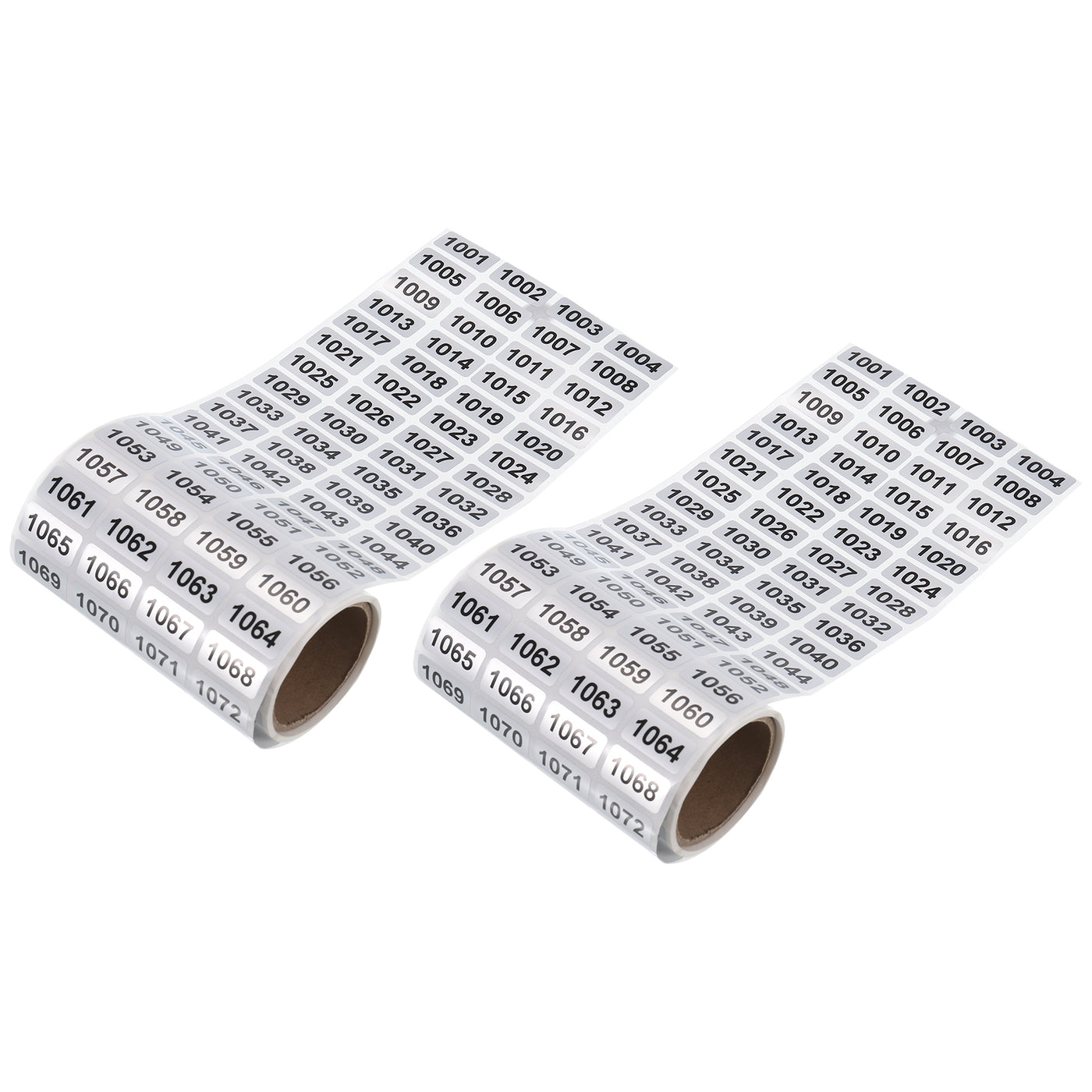Harfington 1001 to 2000 Consecutive Number Stickers Inventory Label Black Numbers for Office Warehouse Numbering Classification, Total 2000pcs
