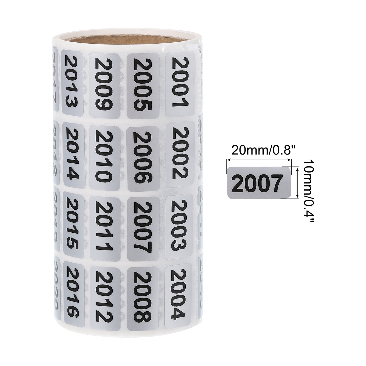 Harfington 2001 to 3000 Consecutive Number Stickers Inventory Label Black Numbers for Office Warehouse Numbering Classification, Total 2000pcs