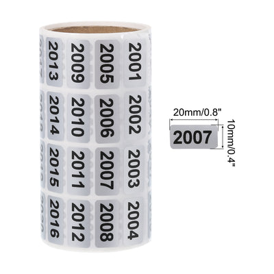Harfington 2001 to 3000 Consecutive Number Stickers Inventory Label Black Numbers for Office Warehouse Numbering Classification, Total 2000pcs