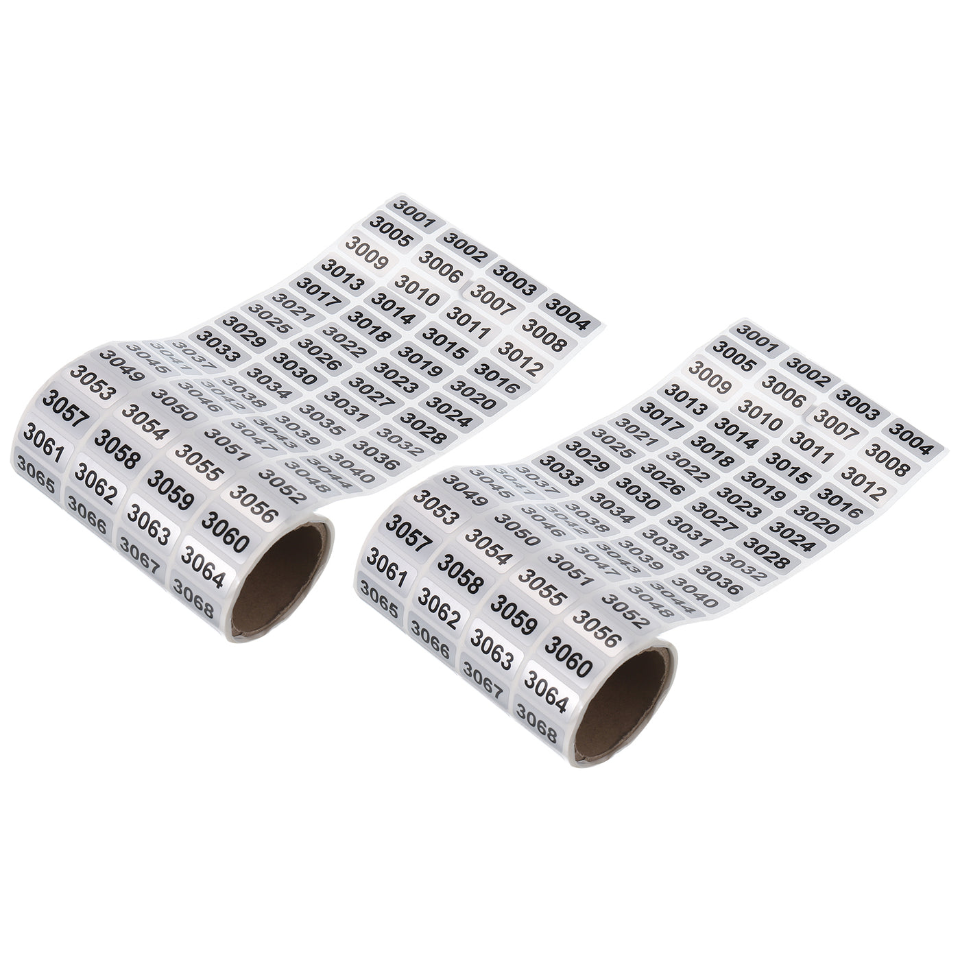 Harfington 3001 to 4000 Consecutive Number Stickers Inventory Label Black Numbers for Office Warehouse Numbering Classification, Total 2000pcs