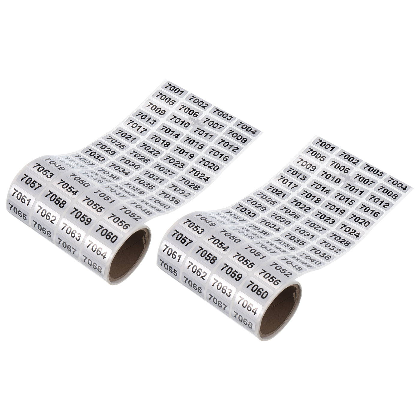 Harfington 7001 to 8000 Consecutive Number Stickers Inventory Label Black Numbers for Office Warehouse Numbering Classification, Total 2000pcs