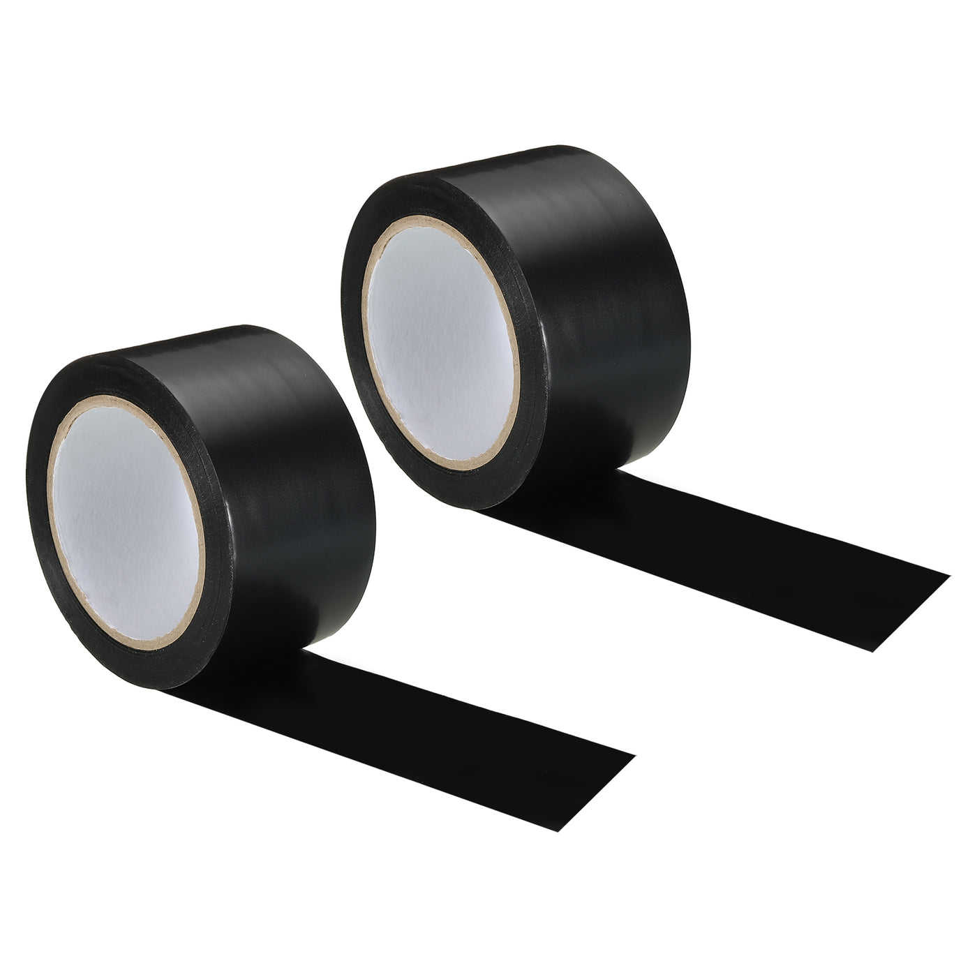 Harfington Corrosion Protection Pipe Tape, 2 Pcs 108 Ft x 2.4 Inch PVC Insulation Wrap Duct Tape Strong Self Adhesive for Electrical Wires, Black