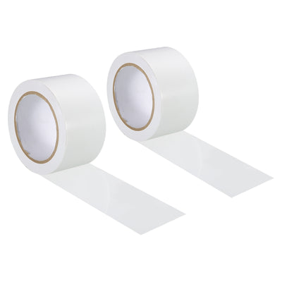 Harfington Corrosion Protection Pipe Tape, 2 Pcs 108 Ft x 2.4 Inch PVC Insulation Wrap Duct Tape Strong Self Adhesive for Electrical Wires, White