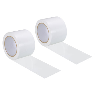 Harfington Corrosion Protection Pipe Tape, 2 Pcs 108 Ft x 3.1 Inch PVC Insulation Wrap Duct Tape Strong Self Adhesive for Electrical Wires, White